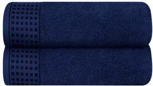 100% Cotton 2 Pack Oversized Bath Towel Set 28x55 Inches, Ultra Soft Highly Absorbant Compact Quickdry & Lightweight Large Bath Towels, Ideal for Gym Travel Camp Pool - Navy Blue 100% Cotton 2 Pack Oversized Bath Towel Set 28x55 Inches, Ultra Soft Highly Absorbant Compact Quickdry & Lightweight Large Bath Towels, Ideal for Gym Travel Camp Pool - Navy Blue
