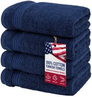 Hand Towels for Bathroom Set of 4, 100% Cotton Turkish Hand Towel Sets, Soft Hand Face Towels, Navy Blue Hand Towels Hand Towels for Bathroom Set of 4, 100% Cotton Turkish Hand Towel Sets, Soft Hand Face Towels, Navy Blue Hand Towels