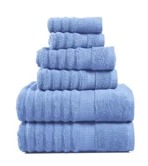 Towel Set Soft Absorbent Quick Dry 100% Cotton 6 Piece - Allure | Bath Towel Set, Soft & Durable, Ring-Spun, Ideal for Spa & Home, with OEKO-TEX Towel Set Soft Absorbent Quick Dry 100% Cotton 6 Piece - Allure | Bath Towel Set, Soft & Durable, Ring-Spun, Ideal for Spa & Home, with OEKO-TEX