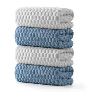 Microfiber Bath Towels of 4-27x55 Inches Bath Towel Large, Highly Absorbent Towels for Bathroom, Quick Drying, Super Soft, Lint Free Fluffy Shower Towel for Gym, SPA, Gray, Blue Microfiber Bath Towels of 4-27x55 Inches Bath Towel Large, Highly Absorbent Towels for Bathroom, Quick Drying, Super Soft, Lint Free Fluffy Shower Towel for Gym, SPA, Gray, Blue