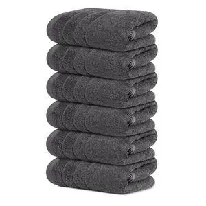 6 Piece Hand Towels Set 16 x 28 Inches, Dark Grey | 100% Cotton, Lighter Weight, Quick to Dry, 16 x 28 Inches, Super Soft & Absorbent, Perfect for Bathroom & Kitchen 6 Piece Hand Towels Set 16 x 28 Inches, Dark Grey | 100% Cotton, Lighter Weight, Quick to Dry, 16 x 28 Inches, Super Soft & Absorbent, Perfect for Bathroom & Kitchen