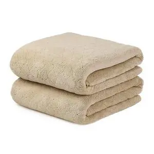 Microfiber Bath Towels, Coral Fleece - Camel, 30 in x 60 in | Hanging Loop, Super Soft, Absorbent, Lint Free, Fade Resistant, Lightweight, Quick Dry, Use for SPA , Sauna, Salon Hair Wrap Microfiber Bath Towels, Coral Fleece - Camel, 30 in x 60 in | Hanging Loop, Super Soft, Absorbent, Lint Free, Fade Resistant, Lightweight, Quick Dry, Use for SPA , Sauna, Salon Hair Wrap