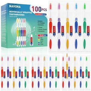 100 PCS Disposable Toothbrush with Toothpaste Bulk, Travel Toothbrush Set | Travel Toothbrushes with Toothpaste, Medium Soft Bristle, Ergonomics Handle, Perfect for Travel Hotel Donation 100 PCS Disposable Toothbrush with Toothpaste Bulk, Travel Toothbrush Set | Travel Toothbrushes with Toothpaste, Medium Soft Bristle, Ergonomics Handle, Perfect for Travel Hotel Donation