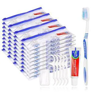 Disposable Travel Toothbrush and Toothpaste Set,Travel Kit with Plastic Zip Bag,Toothbrush Head Cover, Floss Pick,25gram Toothpaste,Bulk Toothbrush for Homeless,Travel,Hotel(15) Disposable Travel Toothbrush and Toothpaste Set,Travel Kit with Plastic Zip Bag,Toothbrush Head Cover, Floss Pick,25gram Toothpaste,Bulk Toothbrush for Homeless,Travel,Hotel(15)