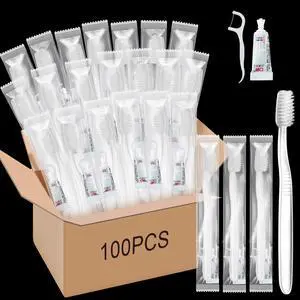 100 Sets Travel Kit Toothbrush with Toothpaste and Dental Floss Travel Toothbrush Set Individually Wrapped Toothpaste Bulk Homeless Care Package Supply for Homeless Hotel Shelter Charity 100 Sets Travel Kit Toothbrush with Toothpaste and Dental Floss Travel Toothbrush Set Individually Wrapped Toothpaste Bulk Homeless Care Package Supply for Homeless Hotel Shelter Charity