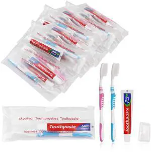 20 Disposable Toothbrushes with 45 Grams Toothpaste Individually Wrapped | Travel Kit White Plastic Zip Bag,Toothbrush Head Cover, Bulk Toothbrush for Homeless,Travel,Shelter,Air Bnb,Hotel,Guest 20 Disposable Toothbrushes with 45 Grams Toothpaste Individually Wrapped | Travel Kit White Plastic Zip Bag,Toothbrush Head Cover, Bulk Toothbrush for Homeless,Travel,Shelter,Air Bnb,Hotel,Guest