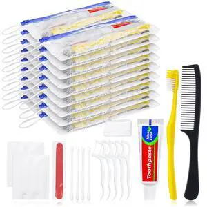 30 Set Personal Hygiene Kit Bulk,Disposable Toothbrushes with Toothpaste | 7-in-1 Travel Toiletry Kit,Homeless Care Package Supplies Bulk for Charity,Guests,Hotel,Church 30 Set Personal Hygiene Kit Bulk,Disposable Toothbrushes with Toothpaste | 7-in-1 Travel Toiletry Kit,Homeless Care Package Supplies Bulk for Charity,Guests,Hotel,Church