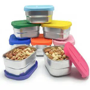 8 Pack Metal Snack Containers with Lids, 8 Oz Stainless Steel Storage Containers, BPA Free & Reusable Mini Food Storage Boxes for Snacks, Fruit, Sauces & Yogurt, Dishwasher Safe 8 Pack Metal Snack Containers with Lids, 8 Oz Stainless Steel Storage Containers, BPA Free & Reusable Mini Food Storage Boxes for Snacks, Fruit, Sauces & Yogurt, Dishwasher Safe