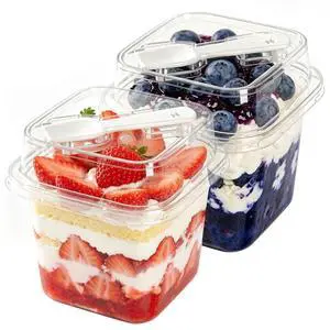 50 Pack 12.8 oz Plastic Dessert Cups with Lids and Spoons, Mini Yogurt Parfait/Appetizer Cup with Lids for Party for Pudding, Fruit and Ice Cream 50 Pack 12.8 oz Plastic Dessert Cups with Lids and Spoons, Mini Yogurt Parfait/Appetizer Cup with Lids for Party for Pudding, Fruit and Ice Cream