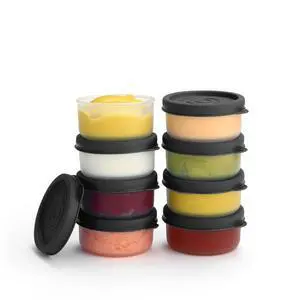 Condiment Cups Containers with Lids- 8 pk. 1.3 oz.Salad Dressing Container to go Small Food Storage Containers with Lids- Sauce Cups Leak proof Reusable Plastic BPA free for Lunch Box Picnic Travel Condiment Cups Containers with Lids- 8 pk. 1.3 oz.Salad Dressing Container to go Small Food Storage Containers with Lids- Sauce Cups Leak proof Reusable Plastic BPA free for Lunch Box Picnic Travel