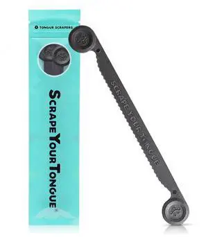 - #1 Daily Tongue Scraper for Oral Health. 100% Recyclable, Reusable, and Gag Proof Tongue Cleaner (4 Count (Pack of 1)) - #1 Daily Tongue Scraper for Oral Health. 100% Recyclable, Reusable, and Gag Proof Tongue Cleaner (4 Count (Pack of 1))