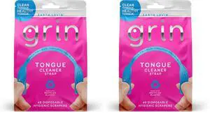Tongue Cleaner Strap, 48 Count, Disposable Tongue Cleaner, Hygienic Dual Edge Scraper, Recycled Plastic, Clean Tongue, Healthy Tongue, Promote Fresh Breath, Includes Safe Fold- Back Tooth Pick Tongue Cleaner Strap, 48 Count, Disposable Tongue Cleaner, Hygienic Dual Edge Scraper, Recycled Plastic, Clean Tongue, Healthy Tongue, Promote Fresh Breath, Includes Safe Fold- Back Tooth Pick