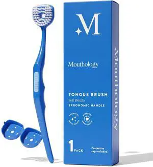 Soft Bristle Tongue Brush for Adults (1 Pack), Reduce Bad Breath & Improve Oral Hygiene, Tongue Scraper Brush Ergonomic Handle & Protective Cap, Tongue Cleaner for Adults, Tongue Scraper for Adults Soft Bristle Tongue Brush for Adults (1 Pack), Reduce Bad Breath & Improve Oral Hygiene, Tongue Scraper Brush Ergonomic Handle & Protective Cap, Tongue Cleaner for Adults, Tongue Scraper for Adults