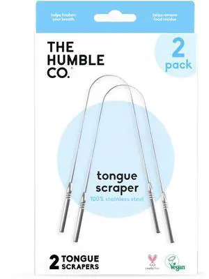 Tongue Scraper, Tongue Cleaner, Stainless Steel (2 Pack) | Eliminates Bad Breath & Bacteria, For Adults & Kids, Dental Oral Care Products, Personal Hygiene Essentials, BPA Free Tongue Scraper, Tongue Cleaner, Stainless Steel (2 Pack) | Eliminates Bad Breath & Bacteria, For Adults & Kids, Dental Oral Care Products, Personal Hygiene Essentials, BPA Free