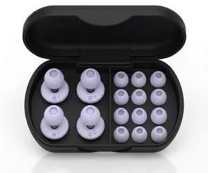Ear Plugs for Sleeping Noise Cancelling -30dB,Reusable Ear Plugs for Sleeping,Travel,Hearing Protection Concert, 2-Pack Silicon EarPlugs with 8 Pairs EarTips for Noise Reduction (Purple) Ear Plugs for Sleeping Noise Cancelling -30dB,Reusable Ear Plugs for Sleeping,Travel,Hearing Protection Concert, 2-Pack Silicon EarPlugs with 8 Pairs EarTips for Noise Reduction (Purple)