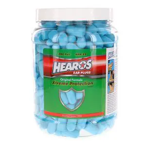 Xtreme Protection Foam Ear Plugs, 33dB NRR 33, 200 Pairs (Blue) Xtreme Protection Foam Ear Plugs, 33dB NRR 33, 200 Pairs (Blue)