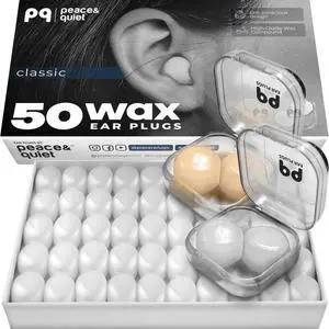 PQ Wax Ear Plugs for Sleeping - 30 Silicone Wax Earplugs for Sleeping and Swimming, Gel Ear Plugs for Noise Cancelling, Sleeping Earplugs, Sound Blocking, Color: Blue PQ Wax Ear Plugs for Sleeping - 30 Silicone Wax Earplugs for Sleeping and Swimming, Gel Ear Plugs for Noise Cancelling, Sleeping Earplugs, Sound Blocking, Color: Blue