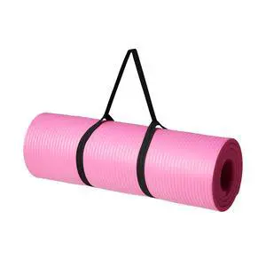 1/2 Inch Extra Thick Exercise Yoga Mat with Carrying Strap for Home Workouts and Fitness, 74" x 24" x 0.5", Pink 1/2 Inch Extra Thick Exercise Yoga Mat with Carrying Strap for Home Workouts and Fitness, 74" x 24" x 0.5", Pink
