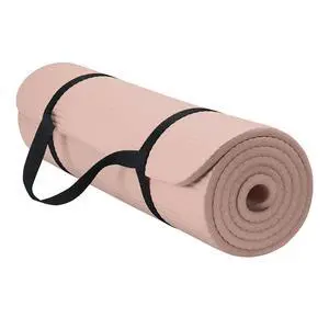 Essentials Thick Yoga Mat with Easy-Cinch Strap (French Rose, 10mm) | Extra-Thick 10mm Cushioning | Textured Non-Slip Surface | Carrying Strap Included | Yoga, Pilates & Floor Workouts | 68"x24" Essentials Thick Yoga Mat with Easy-Cinch Strap (French Rose, 10mm) | Extra-Thick 10mm Cushioning | Textured Non-Slip Surface | Carrying Strap Included | Yoga, Pilates & Floor Workouts | 68"x24"