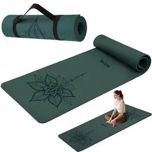 Yoga Mat Thick 8MM 1/3" Eco-Friendly POE Non Slip Pilates Mat | High Rebound Yoga Mat, Anti-Tear & Sweat-Resistant for Fitness, Home, Workouts, Exercises Mats 72"x24"with Carrying Strap Yoga Mat Thick 8MM 1/3" Eco-Friendly POE Non Slip Pilates Mat | High Rebound Yoga Mat, Anti-Tear & Sweat-Resistant for Fitness, Home, Workouts, Exercises Mats 72"x24"with Carrying Strap