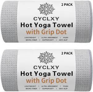 2 Pack Hot Yoga Towel with Grip DotStickyfiber Yoga Mat Towels Non Slip for Hot Yoga,Absorbent Microfiber Sweat Anti-Slip Cover,Bikram,Pilates,Exercise 2 Pack Hot Yoga Towel with Grip DotStickyfiber Yoga Mat Towels Non Slip for Hot Yoga,Absorbent Microfiber Sweat Anti-Slip Cover,Bikram,Pilates,Exercise