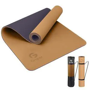 Yoga Mat Non Slip, Eco Friendly Fitness Exercise Mat with Carrying Strap,Pro Yoga Mats for Women,Workout Mats for Home, Pilates and Floor Exercises (Champagne Gold/Brown, Thickness-6mm) Yoga Mat Non Slip, Eco Friendly Fitness Exercise Mat with Carrying Strap,Pro Yoga Mats for Women,Workout Mats for Home, Pilates and Floor Exercises (Champagne Gold/Brown, Thickness-6mm)
