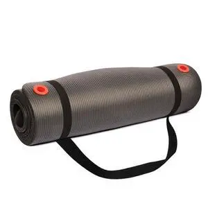 Non-Slip Exercise Mat for Men & Women, 56 x 24 in. - 1/2 in. Thick Foam Surface for Yoga, Pilates, Fitness & Aerobic Workouts (Black) Non-Slip Exercise Mat for Men & Women, 56 x 24 in. - 1/2 in. Thick Foam Surface for Yoga, Pilates, Fitness & Aerobic Workouts (Black)