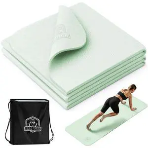 Foldable Yoga Mat - 72"x24"x0.24" (6mm), Non-Slip TPE Exercise Mat | Ideal for Home Workout, Yoga, Pilates, Stretching & Travel, Durable & Eco-Friendly, Includes Carry Bag Foldable Yoga Mat - 72"x24"x0.24" (6mm), Non-Slip TPE Exercise Mat | Ideal for Home Workout, Yoga, Pilates, Stretching & Travel, Durable & Eco-Friendly, Includes Carry Bag