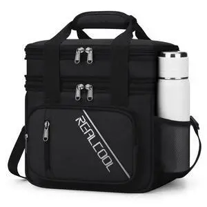 Insulated Lunch Bag, Portable Double Deck Lunch Box for Men Women | Expandable, Leakproof, Lightweight, 7H Cold, Adjustable Strap, Multiple Pockets, Perfect Soft Cooler for Work,Travel,Camping Insulated Lunch Bag, Portable Double Deck Lunch Box for Men Women | Expandable, Leakproof, Lightweight, 7H Cold, Adjustable Strap, Multiple Pockets, Perfect Soft Cooler for Work,Travel,Camping
