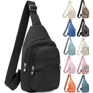 Small Sling Backpack Crossbody Bags for Women Men, Small Sling Bag Cross Body Bag Fanny Packs Crossbody Purses - Black Small Sling Backpack Crossbody Bags for Women Men, Small Sling Bag Cross Body Bag Fanny Packs Crossbody Purses - Black