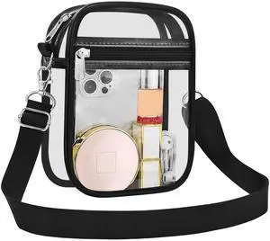 Clear Purse for Stadium Events Transparent Messenger Bag | Stadium Approved Clear Crossbody Bag with Adjustable Straps for Men and Women for Concerts, Game Days, Outdoor Events Clear Purse for Stadium Events Transparent Messenger Bag | Stadium Approved Clear Crossbody Bag with Adjustable Straps for Men and Women for Concerts, Game Days, Outdoor Events