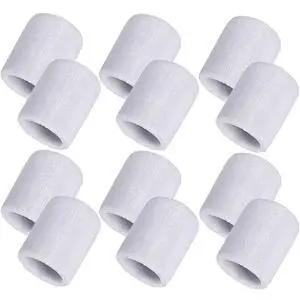 12 Pcs Wristbands Sweatband for Women Men, Neon 80s Sport Wrist Bands for Baseball Basketball Football Tennis Soccer Team Gymnastics Spirit Absorbent Sweatbands(3.15 Inch,White) 12 Pcs Wristbands Sweatband for Women Men, Neon 80s Sport Wrist Bands for Baseball Basketball Football Tennis Soccer Team Gymnastics Spirit Absorbent Sweatbands(3.15 Inch,White)