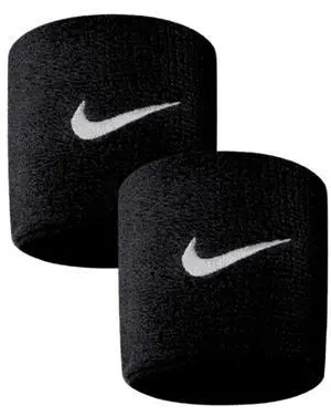 Swoosh Black Wristbands Swoosh Black Wristbands