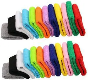 12 Pairs (24 PCS) Colorful Sports Wristbands Cotton Sweatband Wristbands Wrist Sweatbands Wrist Sweat Bands for for Men and Women, Good for Tennis, Basketball, Running, Gym, Working Out 12 Pairs (24 PCS) Colorful Sports Wristbands Cotton Sweatband Wristbands Wrist Sweatbands Wrist Sweat Bands for for Men and Women, Good for Tennis, Basketball, Running, Gym, Working Out