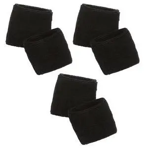 unisex adult - Wrist Sweatband 3PK, Black, 3-PK US unisex adult - Wrist Sweatband 3PK, Black, 3-PK US