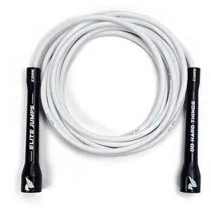 Jumps 6mm PVC Jump Rope, Adjustable Skipping Rope, Black - 5" Handles | Non-kinking PVC cord. Unbreakable handles. Smooth rotation. For cardio and boxing. Jumps 6mm PVC Jump Rope, Adjustable Skipping Rope, Black - 5" Handles | Non-kinking PVC cord. Unbreakable handles. Smooth rotation. For cardio and boxing.