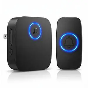 Wireless Doorbell - Waterproof, 8-Color Breathing Light & 2 Mute Modes | 60 Chimes with Preview Mode, 1000ft Operating Range, 5 Volume Levels, Power Failure Memory for Home Classrooms Offices Wireless Doorbell - Waterproof, 8-Color Breathing Light & 2 Mute Modes | 60 Chimes with Preview Mode, 1000ft Operating Range, 5 Volume Levels, Power Failure Memory for Home Classrooms Offices
