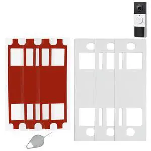 Adhesive Video Doorbell Tape Mount Compatible with Tapo D210,Tapo D225 2K | No Drill No Damaging Wall,Strong Adhesive Mounting Strips,Sturdy and Long-lasting,Renter-friendly,with Doorbell Opening Tool Adhesive Video Doorbell Tape Mount Compatible with Tapo D210,Tapo D225 2K | No Drill No Damaging Wall,Strong Adhesive Mounting Strips,Sturdy and Long-lasting,Renter-friendly,with Doorbell Opening Tool