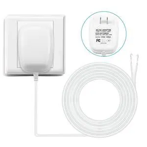 24 Volt Transformer, C Wire Adapter, Competible with All Versions of Ring Doorbell and Thermostat for Ecobee,Sensi and Honeywell (with 196in Cable) 24 Volt Transformer, C Wire Adapter, Competible with All Versions of Ring Doorbell and Thermostat for Ecobee,Sensi and Honeywell (with 196in Cable)