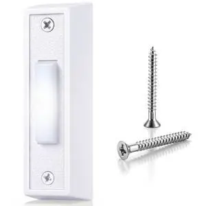 Lighted Doorbell Button, Wall Mounted Doorbell Switch with LED Light, Garage Doorbell Button, Wired Door Bell Push Buttons (White Light) Lighted Doorbell Button, Wall Mounted Doorbell Switch with LED Light, Garage Doorbell Button, Wired Door Bell Push Buttons (White Light)