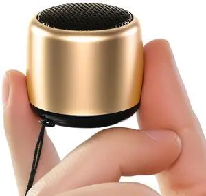 Best Mini Portable Bluetooth Speaker with HD Sound & Bass (Gold) | Smallest Wireless Bluetooth Speakers for Phone/PC/Tablet I Photo Selfie Button Answer Phone Calls I Cute Tiny Speaker Best Mini Portable Bluetooth Speaker with HD Sound & Bass (Gold) | Smallest Wireless Bluetooth Speakers for Phone/PC/Tablet I Photo Selfie Button Answer Phone Calls I Cute Tiny Speaker