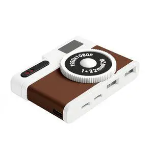 USB C Hub, 4-Port USB Hub with 2 USB-A 2.0 & 2 USB-C Ports, Compact Vintage Camera-Style USB Hub Adapter for Laptop, MacBook, Tablet & Accessories USB C Hub, 4-Port USB Hub with 2 USB-A 2.0 & 2 USB-C Ports, Compact Vintage Camera-Style USB Hub Adapter for Laptop, MacBook, Tablet & Accessories