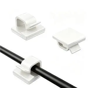 10 Pack Adhesive Cable Clips for Cord Management, Small Wire Holders for Desk Wall Car, Strong Sticky Cable Organizer for Phone Charger, USB, TV, Ethernet & More (10, White) 10 Pack Adhesive Cable Clips for Cord Management, Small Wire Holders for Desk Wall Car, Strong Sticky Cable Organizer for Phone Charger, USB, TV, Ethernet & More (10, White)