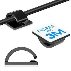 120Pcs Adhesive Cable Clips, Black Small, Cord Holder, Cord Clips for Dash cam, Ethernet Cable, Christmas Lights, USB, Phone Chargers, The Wall, Desk, nightstand, Car 120Pcs Adhesive Cable Clips, Black Small, Cord Holder, Cord Clips for Dash cam, Ethernet Cable, Christmas Lights, USB, Phone Chargers, The Wall, Desk, nightstand, Car