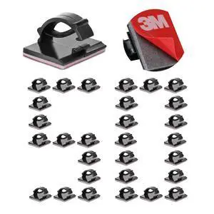 Cable Clips Self with 3M Adhesive Cord Organizer Hooks for Office Home Car | Wire Holder Clamp Management Strong Sticky for Desk Car Dash Cam Tables Wall Outdoor String Lights, Black 50pcs Cable Clips Self with 3M Adhesive Cord Organizer Hooks for Office Home Car | Wire Holder Clamp Management Strong Sticky for Desk Car Dash Cam Tables Wall Outdoor String Lights, Black 50pcs