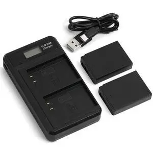 LP-E10 Battery 2-Pack with USB-C Dual Charger, 1500mAh Replacement Batteries for Canon EOS Rebel T7 T6 T5 T3 T100, Kiss X50 X70 X80 X90, EOS 1100D 1200D 1300D 1500D 2000D 3000D 4000D Cameras LP-E10 Battery 2-Pack with USB-C Dual Charger, 1500mAh Replacement Batteries for Canon EOS Rebel T7 T6 T5 T3 T100, Kiss X50 X70 X80 X90, EOS 1100D 1200D 1300D 1500D 2000D 3000D 4000D Cameras