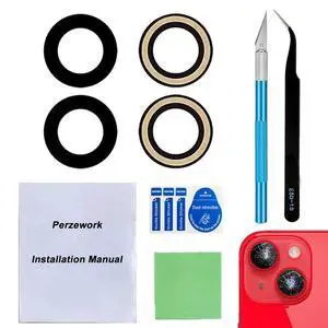 OEM Back Rear Camera Lens Glass Replacement for iPhone 14 and iPhone 14 Plus with pre-installed adhesive and Reparing Toolkit OEM Back Rear Camera Lens Glass Replacement for iPhone 14 and iPhone 14 Plus with pre-installed adhesive and Reparing Toolkit