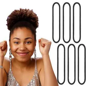 20 Pcs Large Stretchy Hair Ties Seamless Ponytail Holder Cotton Black | Cotton Seamless No Damage Elastic Hair Bands for Women, Thick Heavy and Curly Braids, 11 cm in Diameter, 4 mm in Width 20 Pcs Large Stretchy Hair Ties Seamless Ponytail Holder Cotton Black | Cotton Seamless No Damage Elastic Hair Bands for Women, Thick Heavy and Curly Braids, 11 cm in Diameter, 4 mm in Width