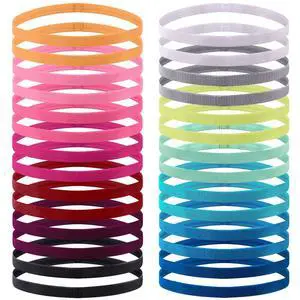28 Pcs Elastic Headbands for Women Men Girl Non Slip Sports Headband | Colorful Thin Workout Grip Elastic Sport Headbands, 14 Colors 28 Pcs Elastic Headbands for Women Men Girl Non Slip Sports Headband | Colorful Thin Workout Grip Elastic Sport Headbands, 14 Colors