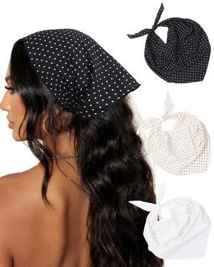3Pcs Triangle Hair Scarf Headband for Women Tie Back Head Scarf | Tie-Back Triangle Hair Scarf, No Metal Clips, Versatile for Curly Hair, Yoga, Soft & Breathable 3Pcs Triangle Hair Scarf Headband for Women Tie Back Head Scarf | Tie-Back Triangle Hair Scarf, No Metal Clips, Versatile for Curly Hair, Yoga, Soft & Breathable